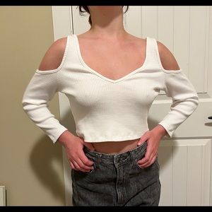 Zara white top